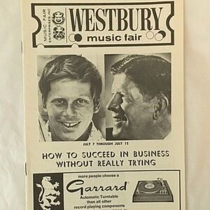 Robert Morse Rudy Vallee How To Succeed Westbury Music Fair 1970 Playbill